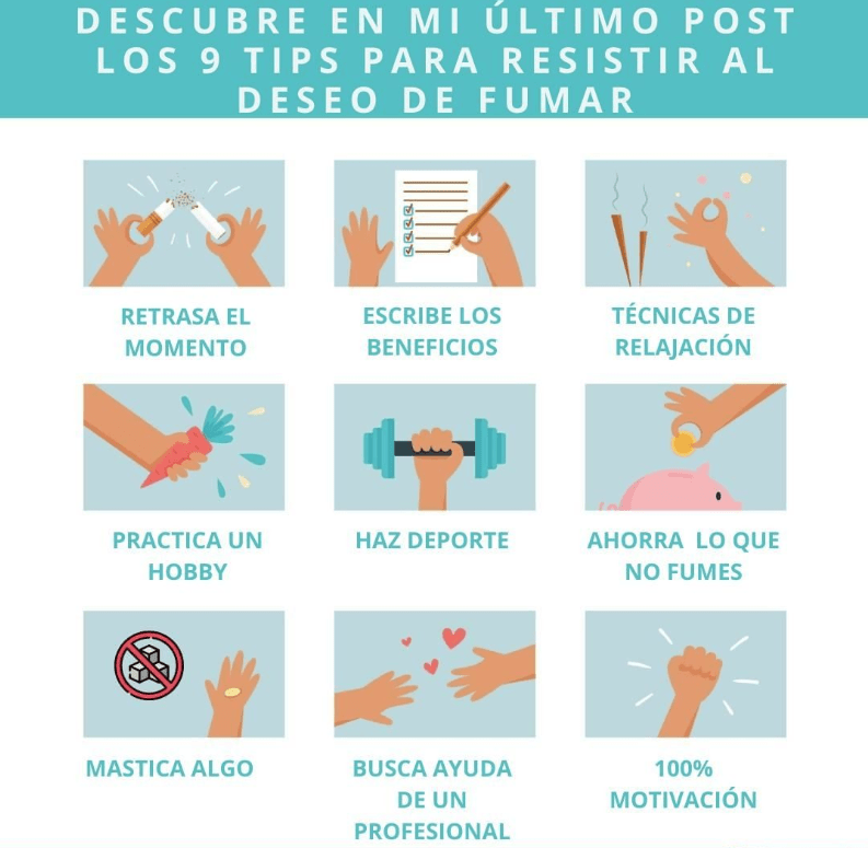 consejos para resistir a las ganas de fumar